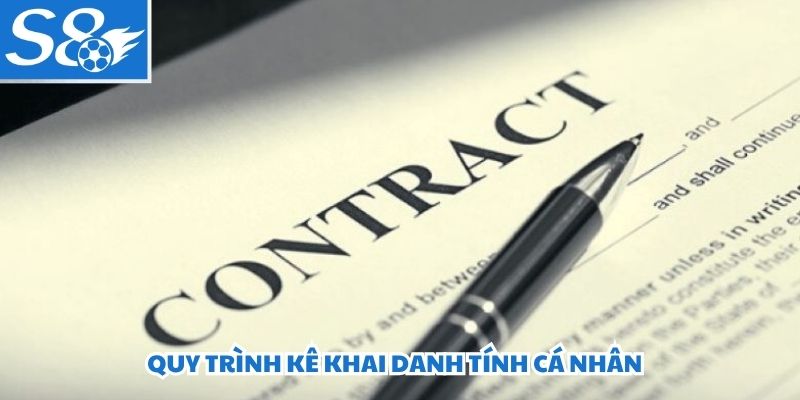 Quy trình kê khai danh tính cá nhân