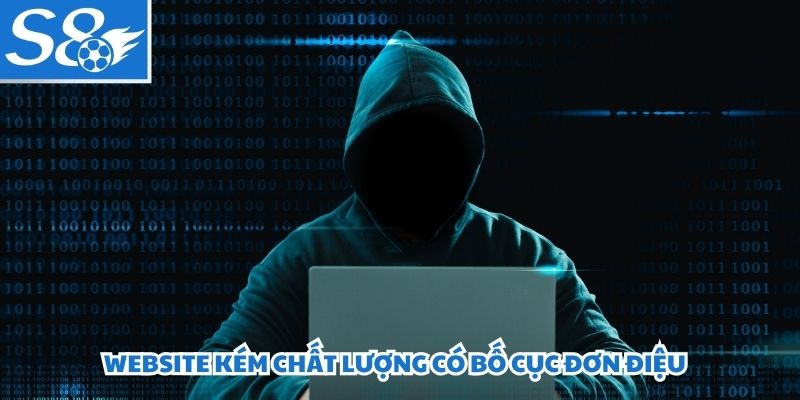 Website kém chất lượng có bố cục đơn điệu