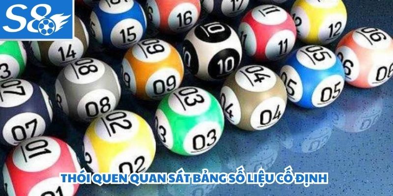 Thói quen quan sát bảng số liệu cố định