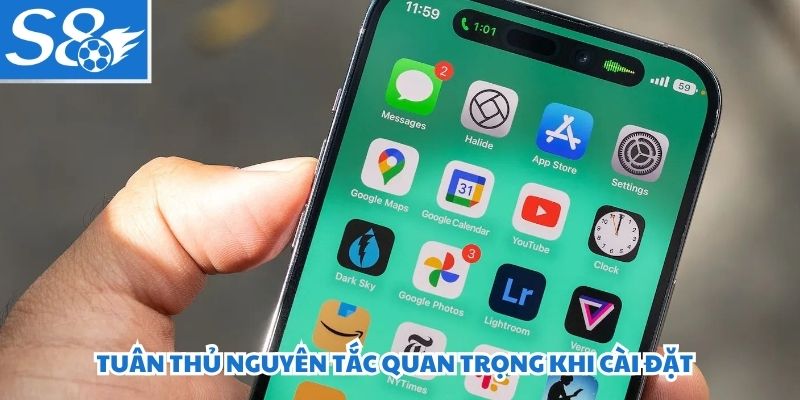 Tuân thủ nguyên tắc quan trọng khi cài đặt